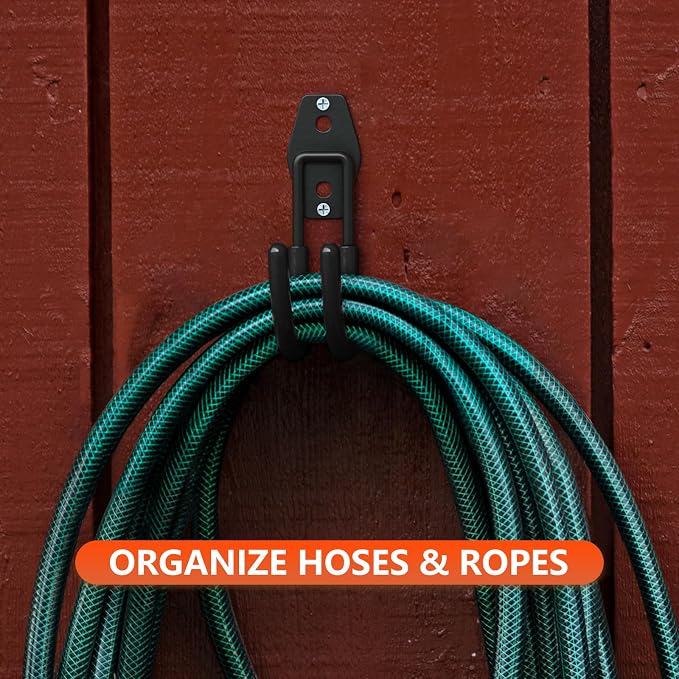 4 Pack 5.5x4.1 Inch Utility Steel Wall Mount Heavy Duty Garage Hooks - Image 5