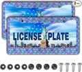 License Plate Frames for Men Purple; License Plate Frame for Women Mermaid by Unknown