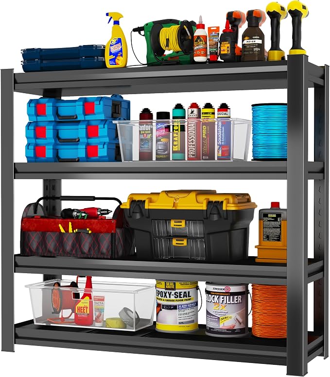 Garage Shelving, Adjustable Storage Shelf, Heavy Duty Storage Shelves, Sturdy by Notmise