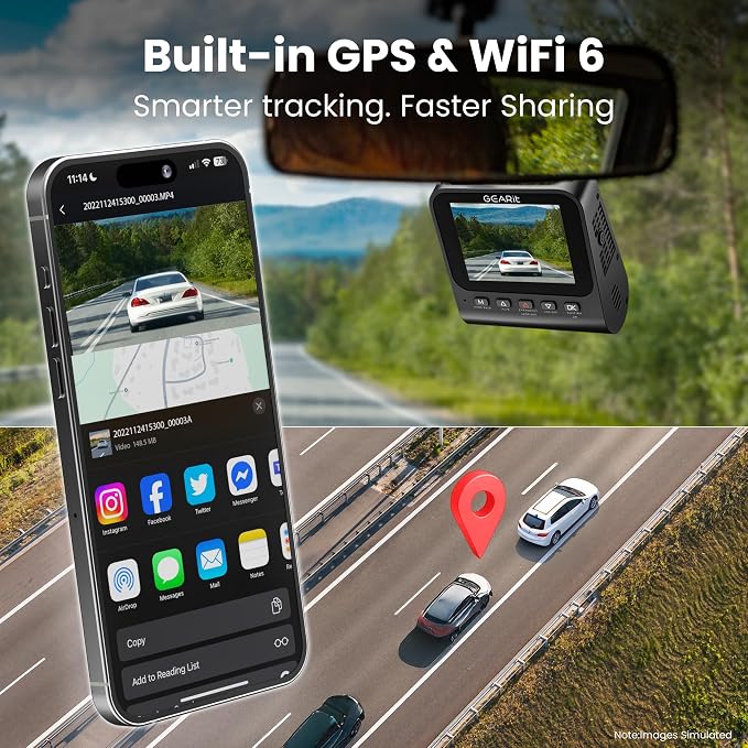 GEARit 4K Dual Dash Cam Front and Rear Camera - Image 4