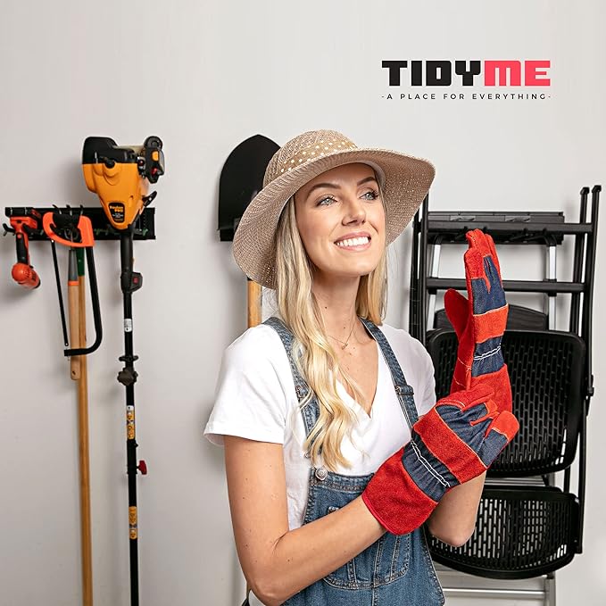 Garage Wall Organizer | 64" Heavy-Duty Tool Storage Rack | Adjustable - Image 6
