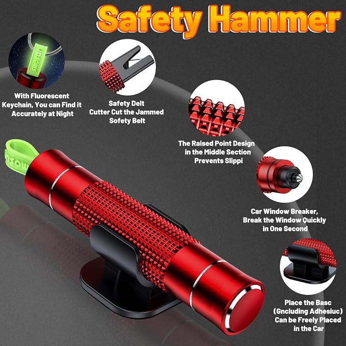 Safety Hammer - Safe Hammer Glass Breaker Under Water, Upgraded Antiskid - Image 7