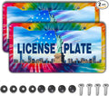 License Plate Frames for Men Rainbow License Plate Frame for Women Novelty Tie by Unknown