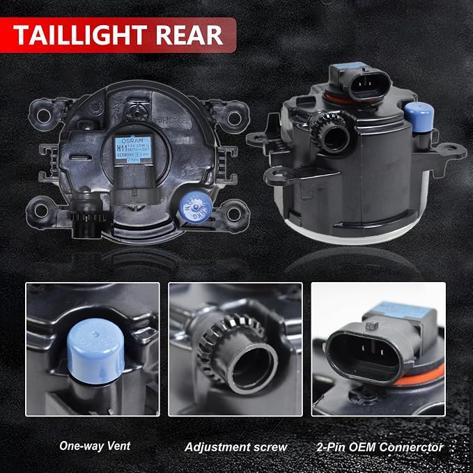 Fog Light Lamp Assembly Replacement 4F9Z-15200-AA Compatible - Image 3