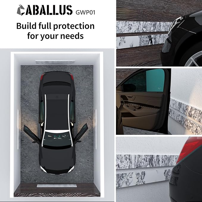 GWP01 Marble Grain Garage Wall Protector Car Door Protectors, Garage Accessories - Image 3