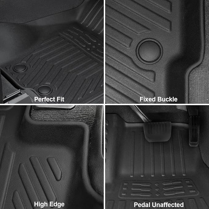 Floor Mats Set for 2022-2025 Jeep Grand Cherokee Accessories, Full Coverage All - Image 5