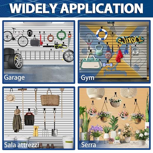 3-H Slatwall Accessories 10 Wave Hooks, Slatwall Hooks & Hangers, Slat Wall - Image 5