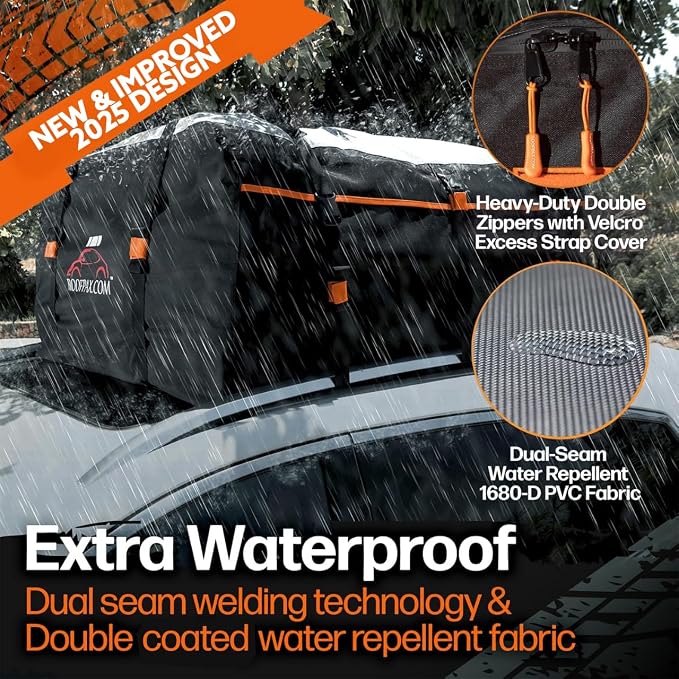RoofPax Car Rooftop Cargo Carrier Bag Waterproof Storage - Image 3