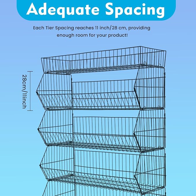 Retail Display Rack 5-Tier Market Merchandise Display Shelf Fruit Store Storage - Image 6