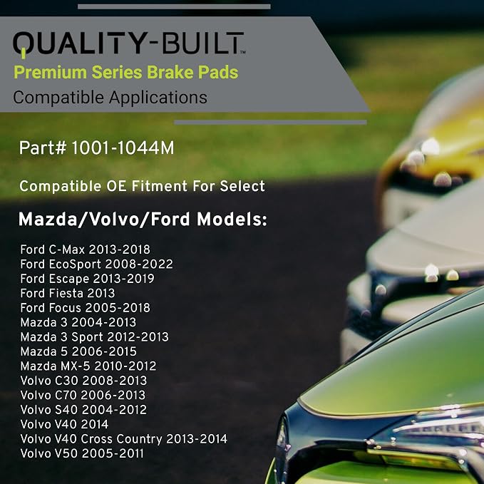 Premium Semi-Metallic Front Brake Pads Compatible - Image 3