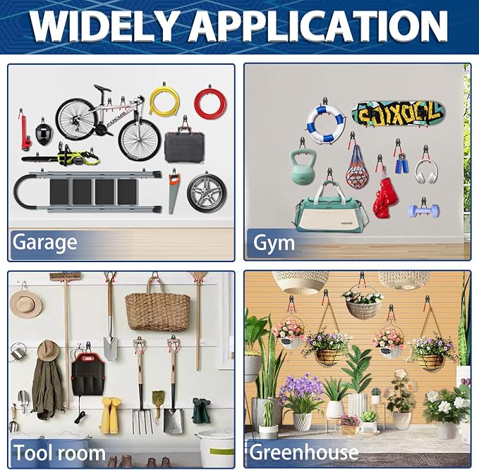 3-H Garage Wall Hooks 31 Pack, Garage Hooks Heavy Duty - Image 5