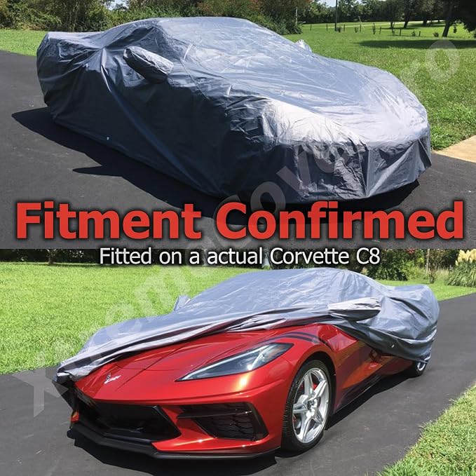 Custom FIT Car Cover fits 2020 2021 2022 2023 2024 2025 Chevy Corvette C8 - Image 2