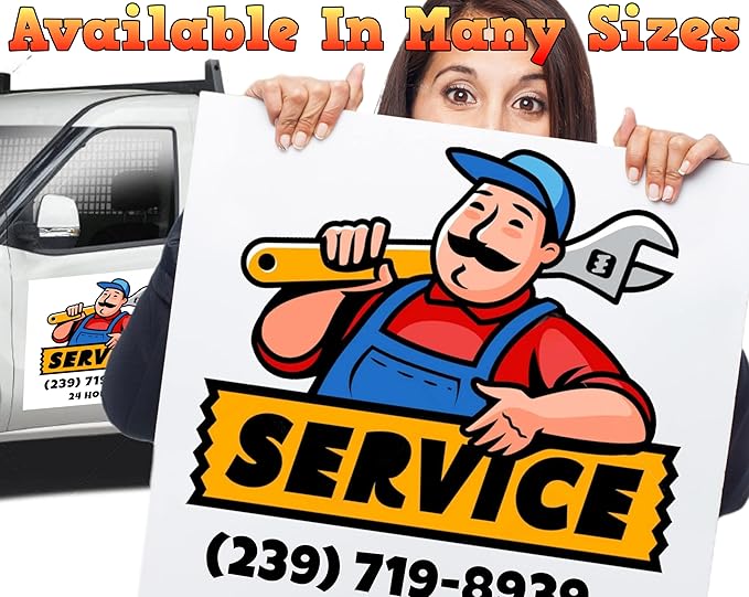 My Happy Customized Gifts Custom and Professional Logo Magnet Sign Personalized - Image 2