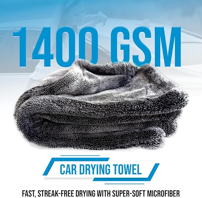 Car Drying Towel Extra Large 36"x24" Super Absorbent - Image 2