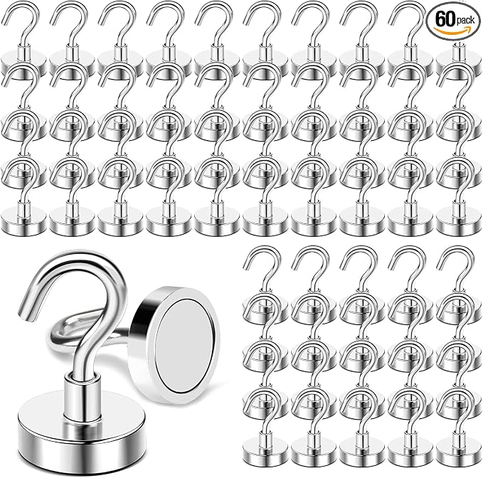 DIYMAG Magnetic Hooks, 30lbs+ Magnet Hook 2025 Cruise Cabin Ship Essentials by DIYMAG
