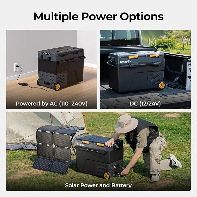 BougeRV 12 Volt Car Refrigerator, CRD2 61 Quart Portable Fridge Freezer - Image 6