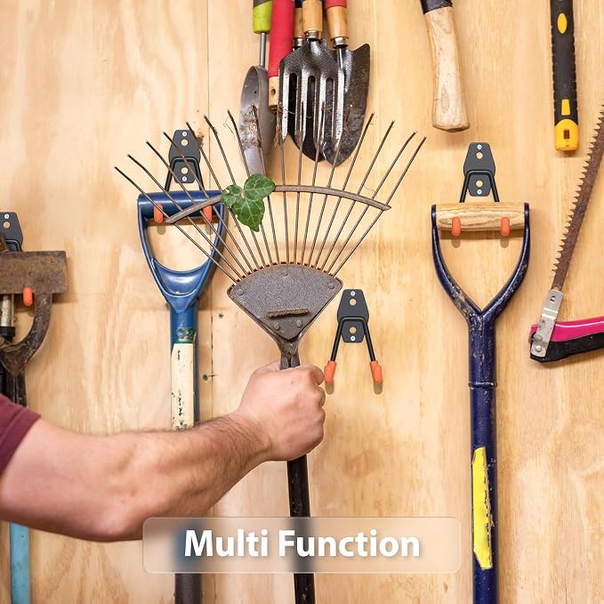 4 Pack 4.5x2.75 Inch Utility Steel Wall Mount Heavy Duty Garage Hooks - Image 2