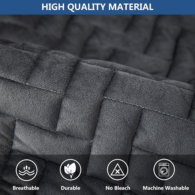 Eismodra Armrest Couch /Sofa /Backrest Covers, Anti-Slip Armchair Slipcovers - Image 3