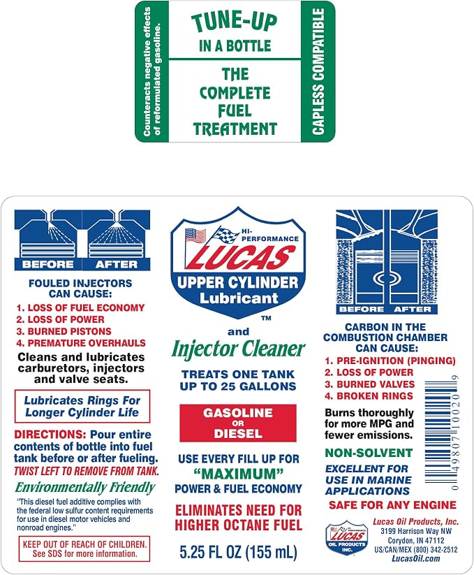 Lucas Oil LUC10020 Fuel Treatment - Image 6