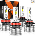 SEALIGHT H11/H9/H8 9005/HB3 Bulbs Combo or Fog, X4I 2024 88, 000LM Super Bright by SEALIGHT