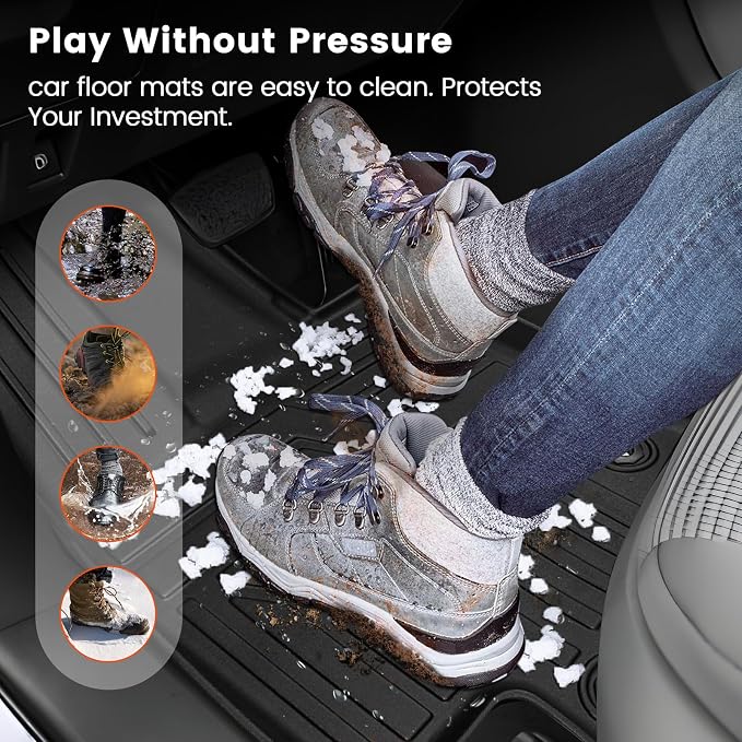 KMF Custom Fit Floor Mats for Subaru Forester 2025 Accessories, All Weather - Image 7