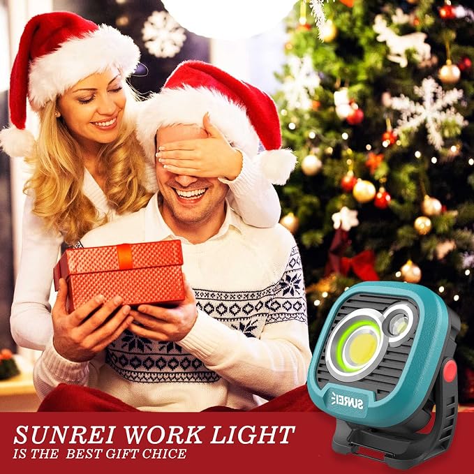 LED Rechargeable Magnetic Work Light SUNREI Mechanic Light Power Bank 180° - Image 9