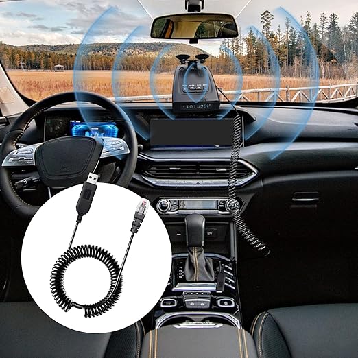 USB to RJ11 Plug Radar Detector Power Cable, USB 5V-12V Power Cable Compatible - Image 7