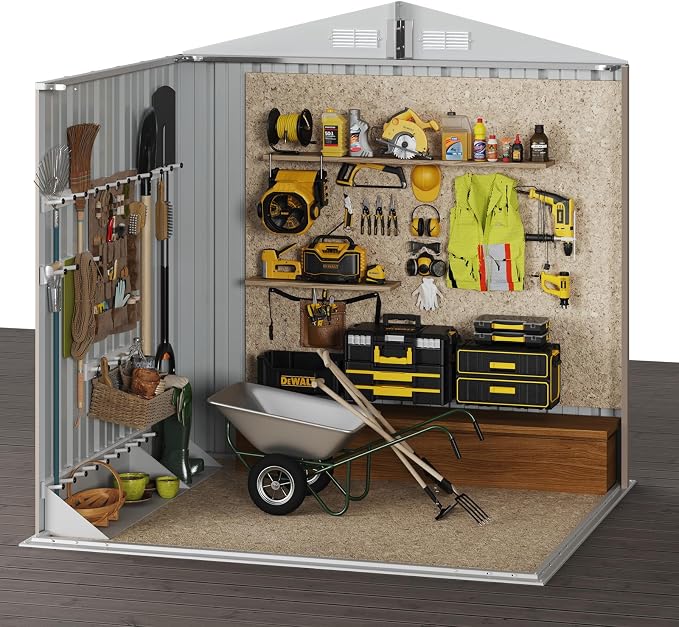 Aoxun 6.2x4 FT Shed Outdoor Storage Shed - Image 6