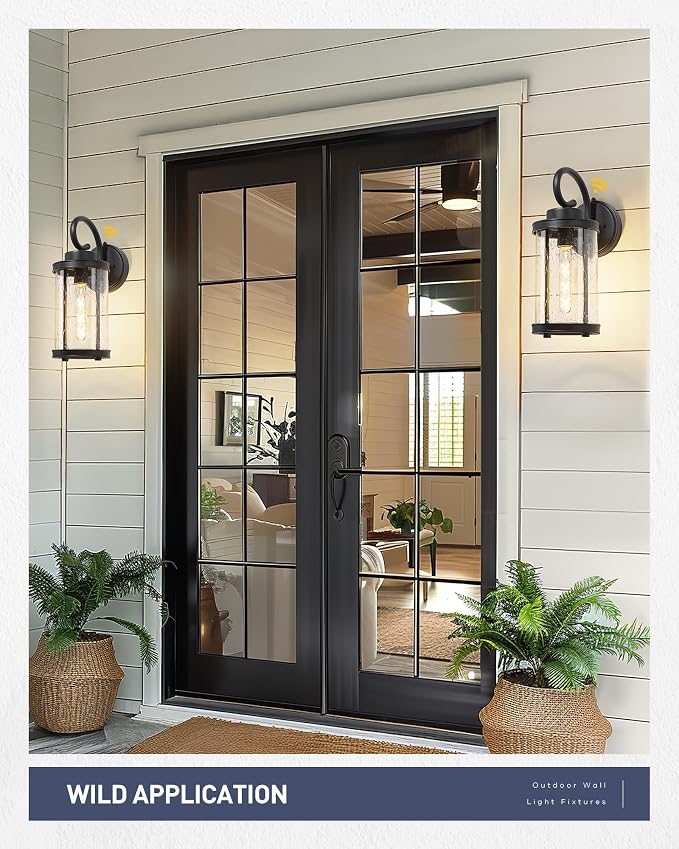 kudos Dusk to Dawn Outdoor Lighting, 15.8 inch Large Cylinder Porch Lights - Image 6