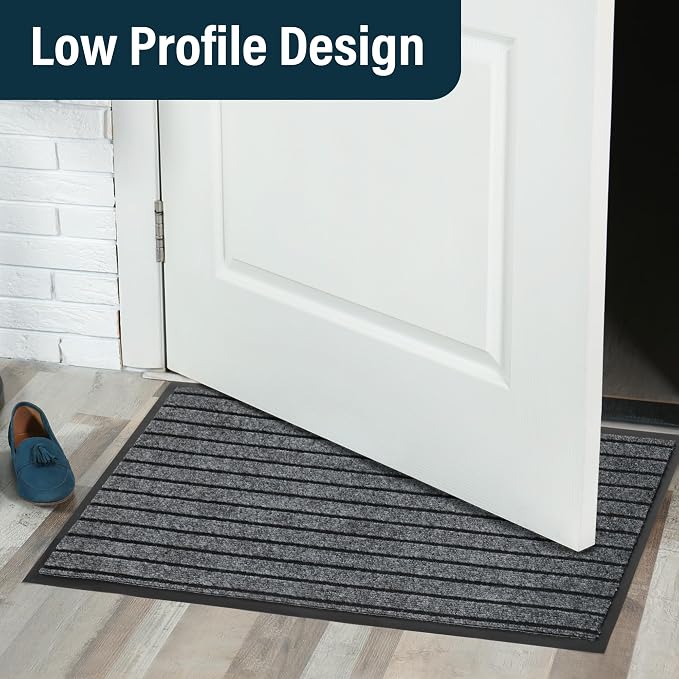 LotFancy 30" x 17" Set of 2 Front Door Mat - Image 7