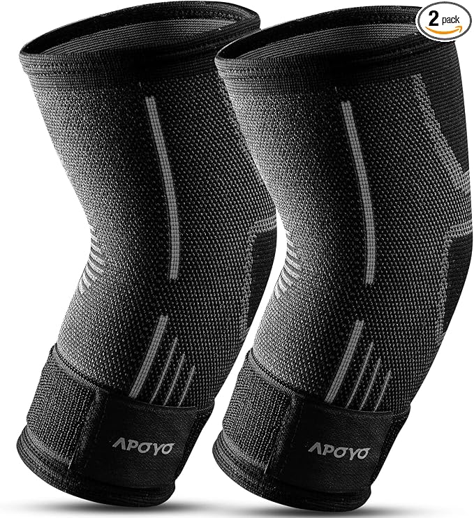 APOYO Elbow Brace for Tendonitis and Tennis Elbow, Compression Sleeve for by APOYO