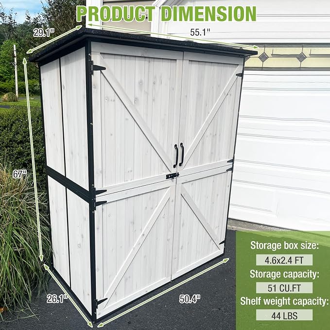 GUTINNEEN Outdoor Storage Shed - Image 2