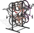 Freestanding Bike Storage Rack, Heavy-Duty Steel Vertical Bike Rack by HIMcup