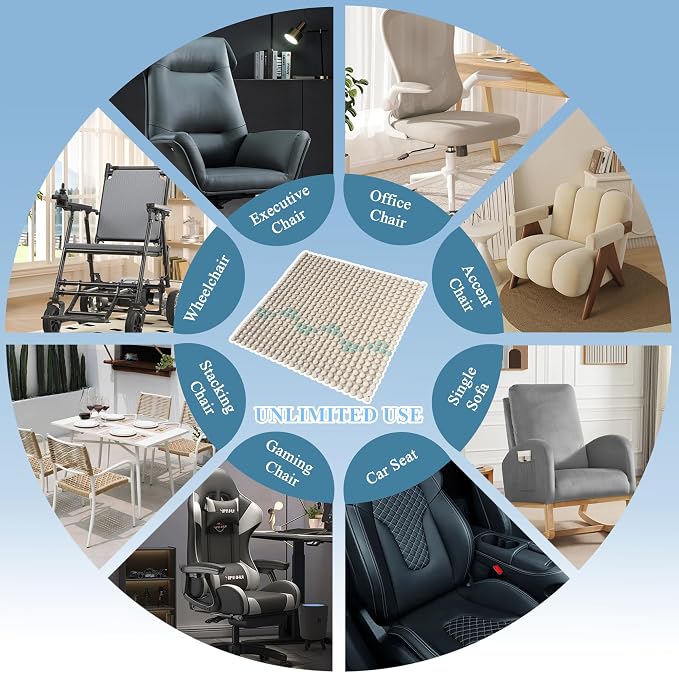 HOMREST Ceramic Seat Cushion for Back Pain Bead Seat Pad Mat Comfy Extreme - Image 2