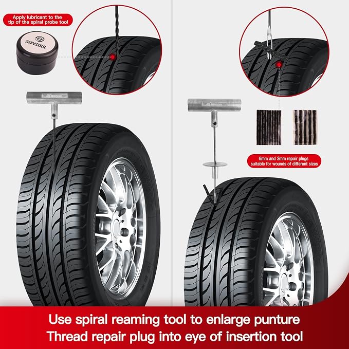SUNSOUL Portable Tire Repair Kit - Image 4