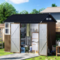 8X6FT Outdoor Steel Storage Shed by MISTMO