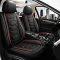 Pariitadin Leather Car Seat Covers Full Set, Waterproof Faux Leather Seat Covers by Pariitadin