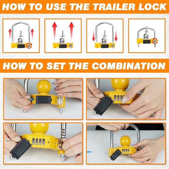 Funmit Trailer Lock Universal Hitch Lock - Image 6
