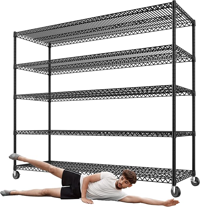 REIBII 73" H Storage Shelves Wire Shelving by REIBII