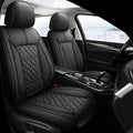 Pariitadin Leather Car Seat Covers Front Pair, Waterproof Breathable Faux by Pariitadin
