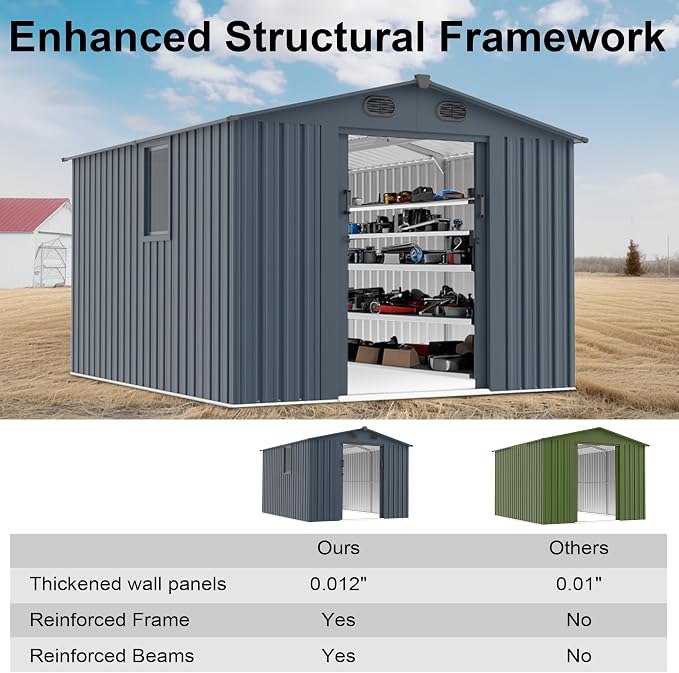 Outdoor Storage Shed 8x10 FT - Image 4