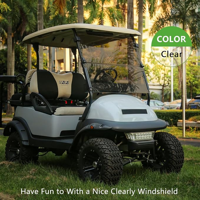 10L0L Golf Cart Windshield for Club Car Precedent 2004-Up, 2017-Up Onward - Image 2