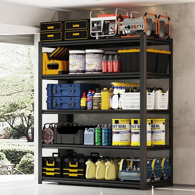 48.2" W Garage Shelving 3000LBS Storage Shelves Heavy Duty Garage Storage by Howzone