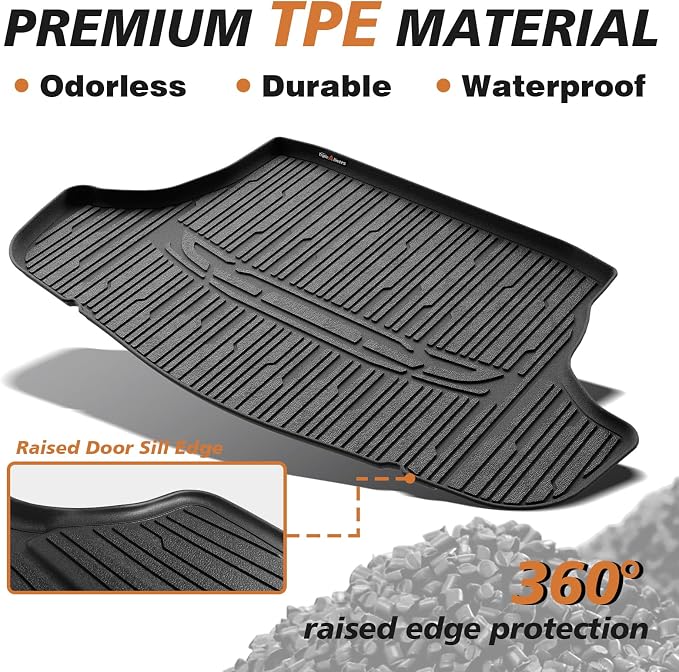 TripleAliner Trunk Floor Mat All Weather Liners Compatible - Image 4