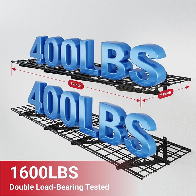 FLEXIMOUNTS 2-Pack 2x6ft Garage Shelving - Image 2