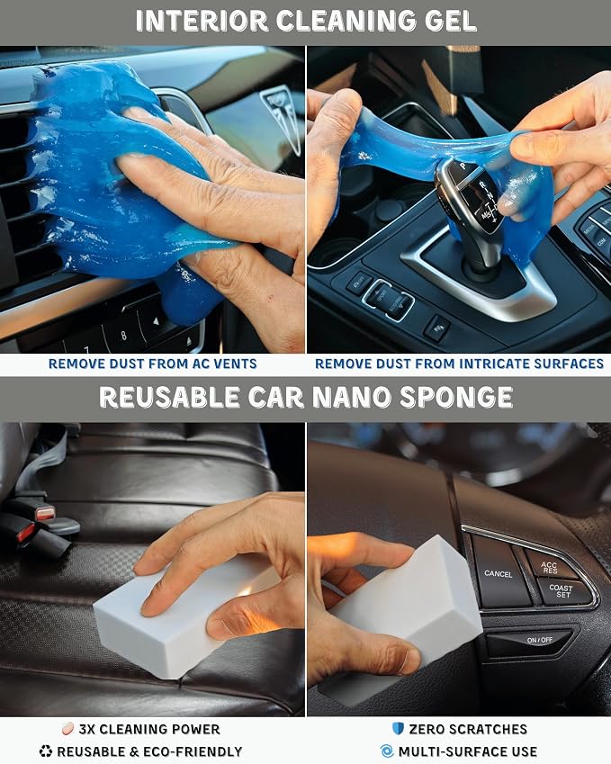 18Pcs Professional Car Interior Detailing Kit All-in-One Cleaning Tools - Image 5
