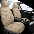 Pariitadin Leather Car Seat Covers Front Pair, Waterproof Breathable Faux by Pariitadin