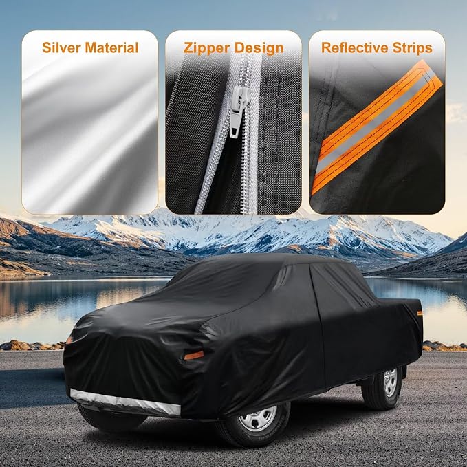 Kayme Truck Cover Custom Fit Toyota Tundra Double/CrewMax Cab SB Bed. Full - Image 3