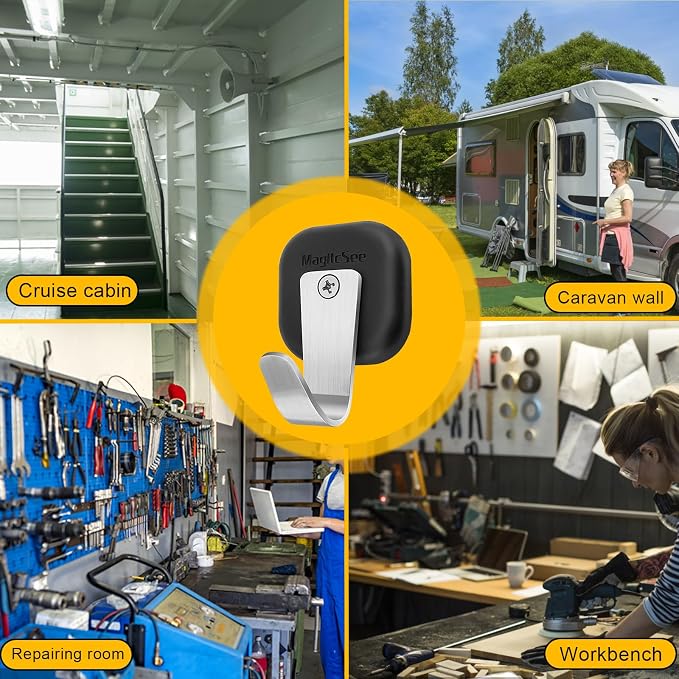 Upgraded Heavy Duty Magnetic Hook, Powerful Magnet Versalite Indoor and Outdoor - Image 6
