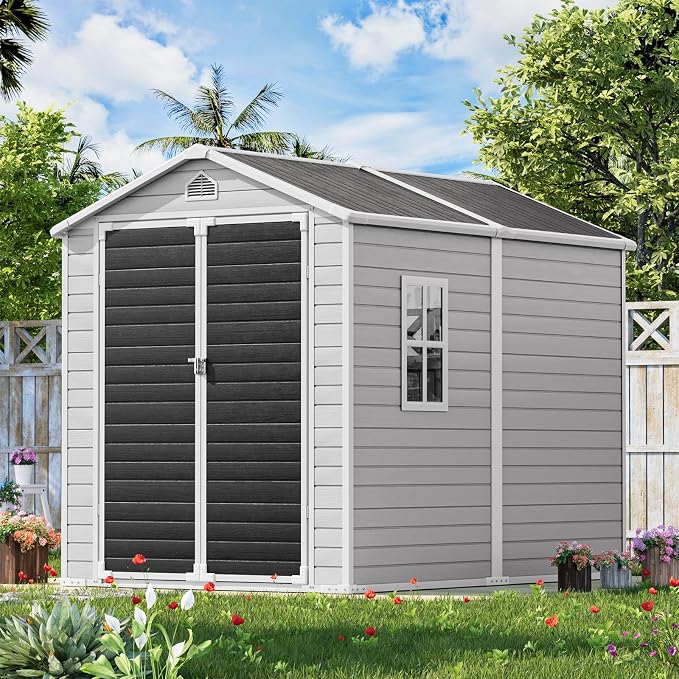 Restland 8x6 FT Resin Storage Shed by Restland